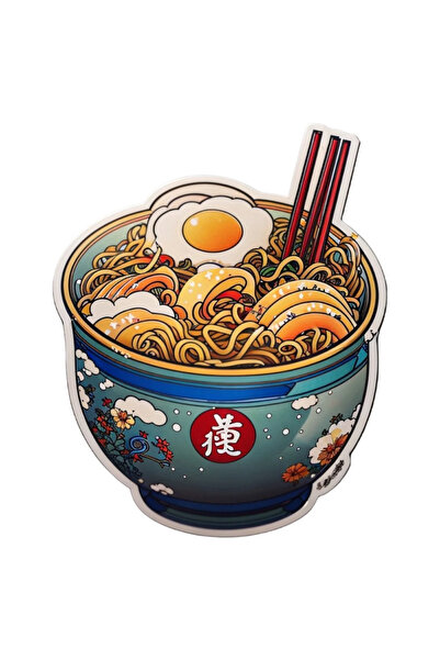 INOVATIX Set de 8 autocolante cu boluri de ramen, INOVATIX®. 6 cm