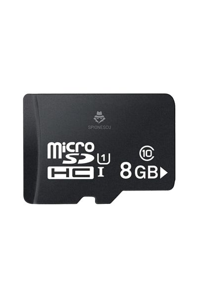 Spionescu MicroSD memory card, 8 GB, Class 10, for phone, surveillance camera, camera, IPX6 waterproof