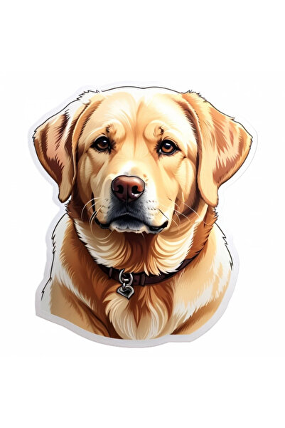 INOVATIX Set de 8 piese, autocolant câine Labrador retriever, INOVATIX®. 6 cm