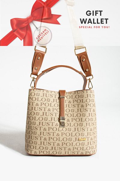 Just Polo JP New Season Original Just Polo 4 Compartment Medium Size Classic Sports Model Women's Shoulder Bag and Handbag
