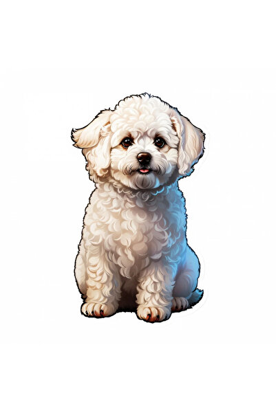 INOVATIX Set de 8 piese, autocolant Bichon carliontat, INOVATIX®. 6 cm