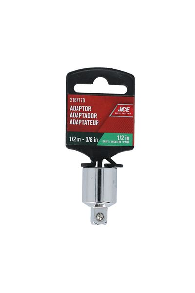 ACE Durable Nickel Plated Clamp Body Adapter Chrome 1/2-3/8inch