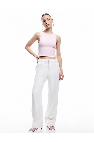 Koton New Season Crew Neck Sleeveless Slim Fit Cotton Basic Crop Tank Top