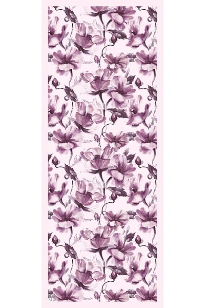 TUA İPEK Organic Viscose Silk İnci̇ra Shal - Floral Pattern