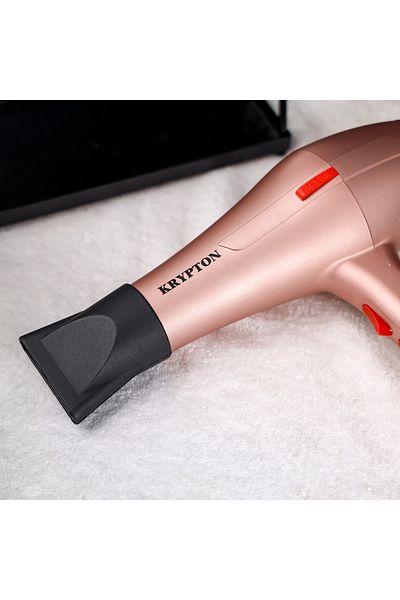 KRYPTON Powerful 1600W Hair Dryer – Fast Drying, 3 Heat & 2 Speed Settings, Quiet Motor
