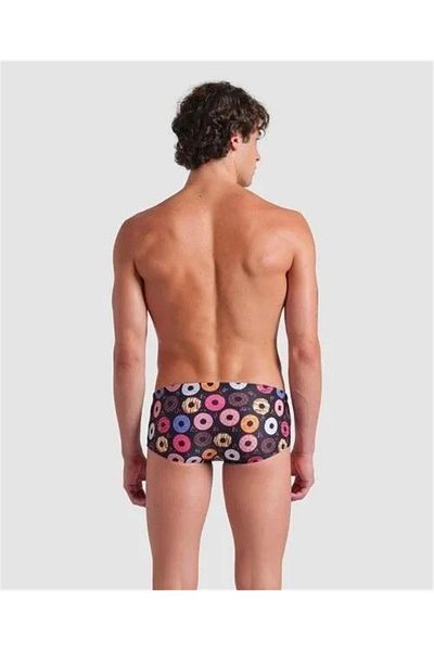 ARENA Mens Arena Donuts Low Waist Short Funny Prints Men's Swimming Suit