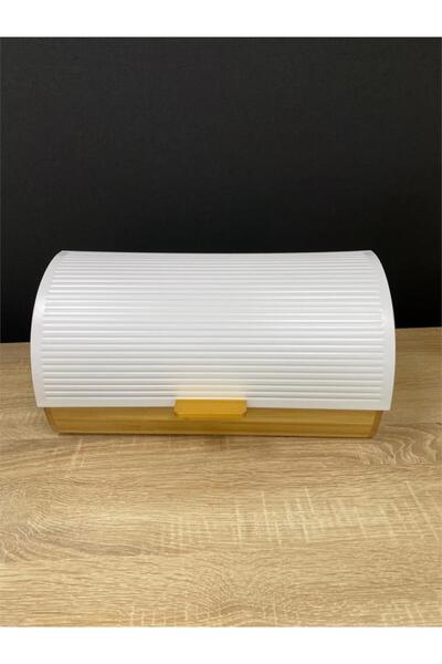 AROW Bambu Lüx Ekmeklik Metal Kapaklı Raylı Sistem Beyaz