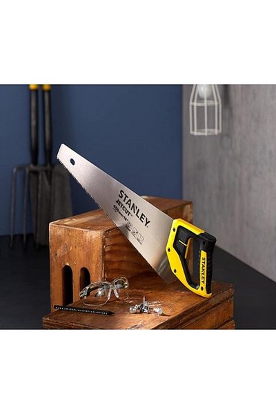Stanley 11TPI Jet-Cut Induction-Hardened Teeth Fine Handsaw