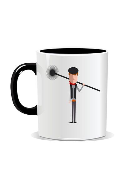 OEM Personalized mug with March 1st message, Cosar - Black interior