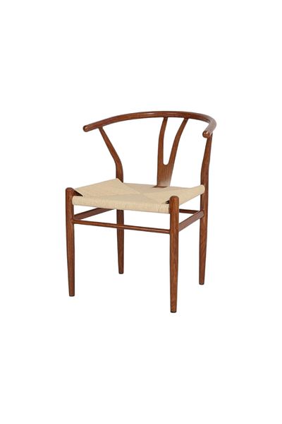rexa Solid Wood Dining Chair with Braided Rope - 45 x 48 x 75 cm