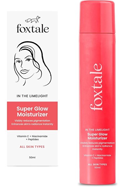 Foxtale مرطب فيتامين سي المتوهج للغاية مع النياسيناميد والببتيدات، يقلل التصب...