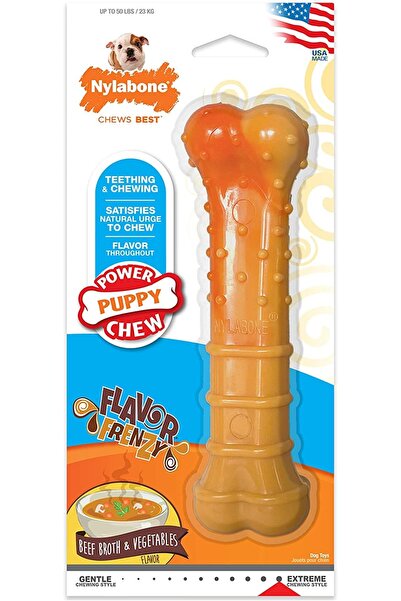 Nylabone Puppy Power Chew, Beef Broth & Veggies Giant