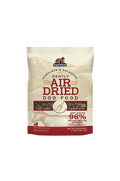 Redbarn وصفة لحم البقر المجفف بالهواء الخالي من الغلوتين للكلاب 2 رطل 1 كجم
