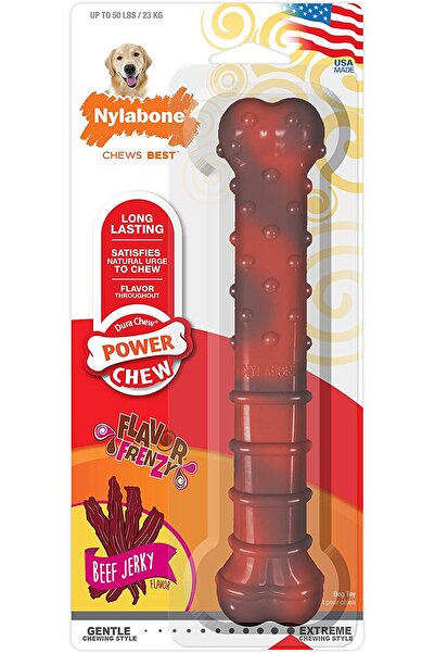 Nylabone لحم بقري مجفف بنكهة الجنون - ريدجز آند نوبز
