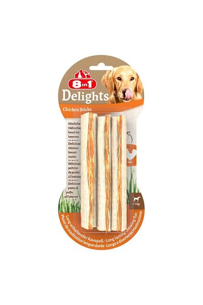 8in1 8in1 Delights Chicken Sticks 3Ct