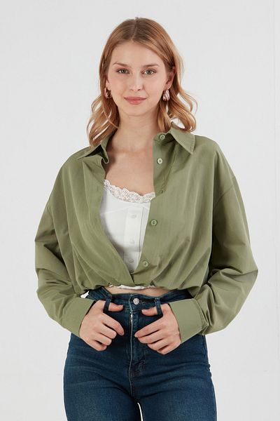 Fulla Moda Basic Body Λεπτομερές Πουκάμισο