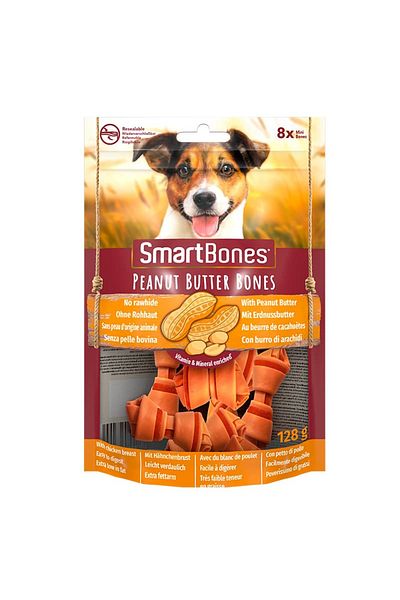 SmartBones Smartbones Peanut Butter Mini 8Ct