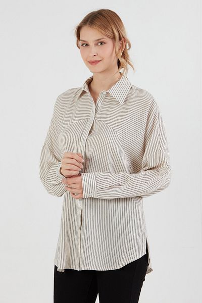 Fulla Moda Ριγέ πουκάμισο casual