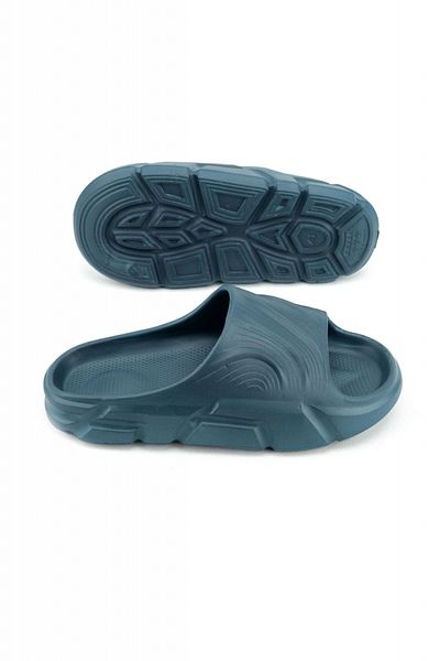 TECOS Men's Slip-On Slippers, Tecos®, blue, size 41, ideal for the beach or at home, 25.5 cm