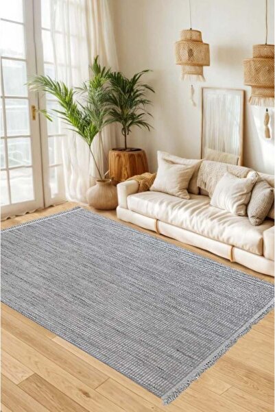 Çam Halı Çam Halı PANAMA 1105 Gri Bukle Dokuma Bohem Tarzı Koridor Halısı Salon Halısı Mutfak Halısı Oturma O
