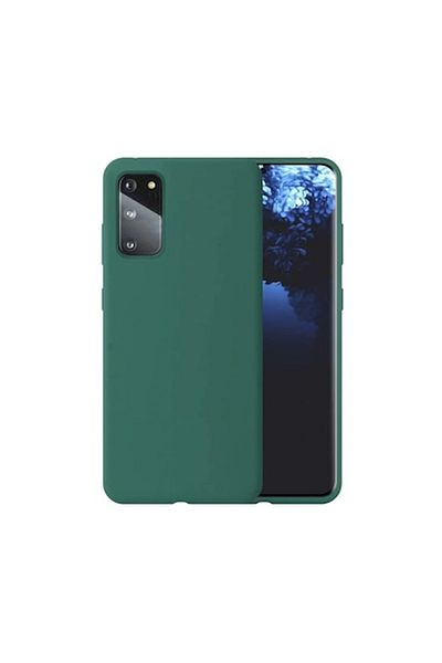 bzstore Case for Samsung Galaxy A71, Silicone, Dark Green