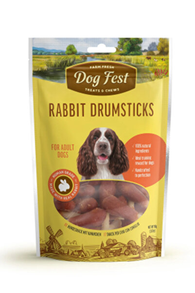 Dog Fest أعواد طبلة أرنب للكلاب البالغة 90 جرام