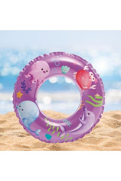 Kelebek Oyuncak Intex 59242 Cute Fish Patterned Lifebuoy 61 Cm. (6-10 Years)