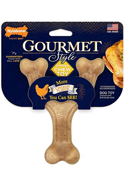 Nylabone دجاج عظم الترقوة القوي على طريقة GNT الذواقة