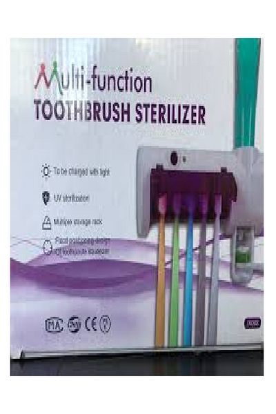 Generic 5-compartment brush organizer and toothpaste