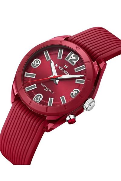 Naviforce Sleek and Elegant Analog Wrist Watch with Water Resistance and Premium Silicone Strap