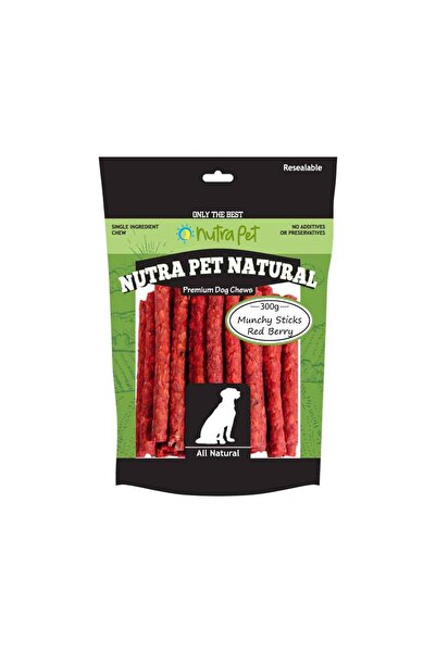 NutraPet Treats أعواد نيوترابيت مونشي (التوت الأحمر) 300 جرام