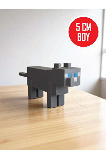 GiginGo Minecraft Cat Figürü - Minecraft Kedi Piksel Figür