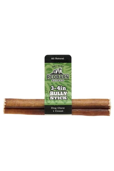 Redbarn 3-4in Bully Stick Bully Sticks 0.3oz/8g Pack Of 6