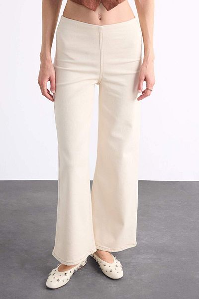 DeFacto Wide Leg Basic Straight Trousers F7455Ax25Sm