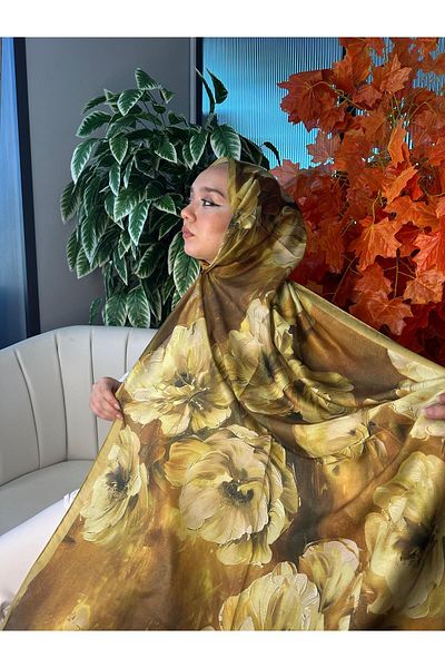 Oxygen Scarfs Rosaline Pattern Cotton Silk Shawl-13000