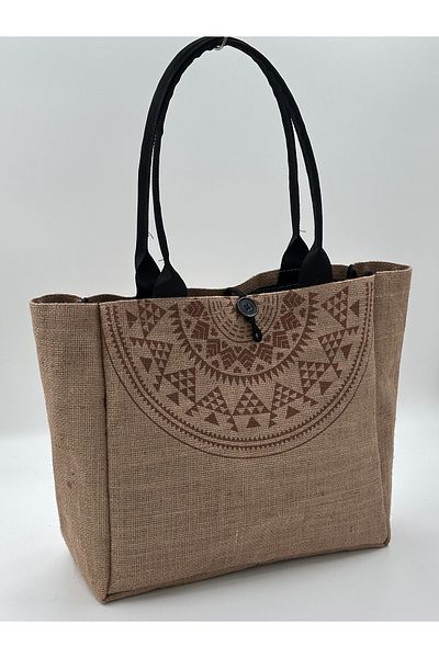 Elanore Ethnic Pattern Large Size Beach and Daily Straw Bag