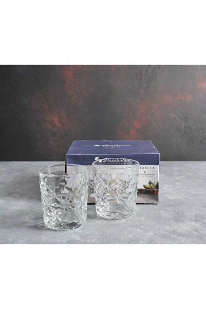 ALİNA HOME 4 Crystal Model Glass Soft Drink Glasses