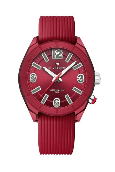 Naviforce Sleek and Elegant Analog Wrist Watch with Water Resistance and Premium Silicone Strap