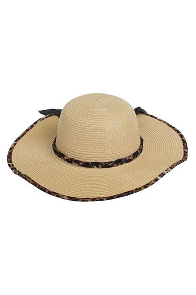 BREZIUM Summer sun hat, elegant and with UV protection, Beige