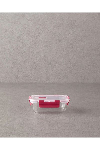 English Home Lock&Fresh Glass Storage Container Pink - 320 ml