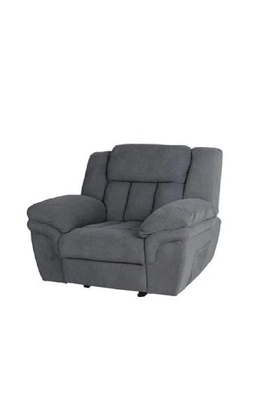 rexa Kingway Velvet Manual Recliner Chair Plush Single-Seater Lounge Chair - 96 x 112 x 100 cm
