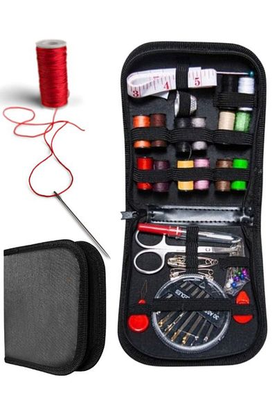 Cumpara24 Portable Sewing Kit with 70 Useful Accessories, 12.5 x 12 x 3.5 cm