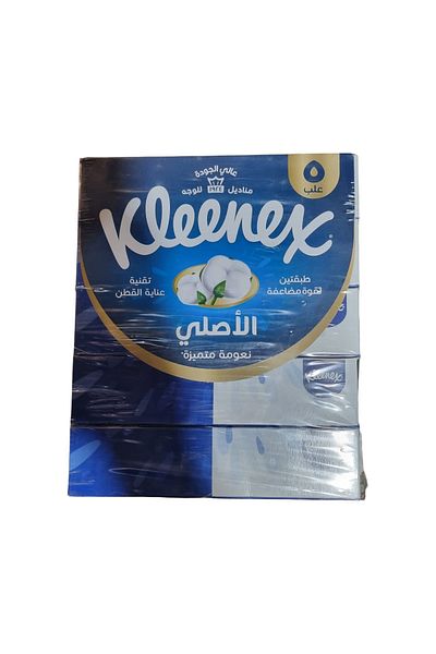 Kleenex Facial Tissue The Original, 150 Sheets x 2 Ply - Pack Of 5 Boxes