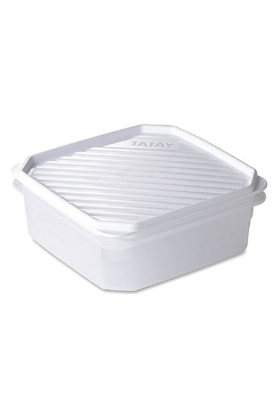 Tatay Square Food Container White 1.3 Liter