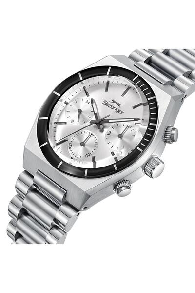 Slazenger Sl.09.2484 Men's Wristwatch Silver White