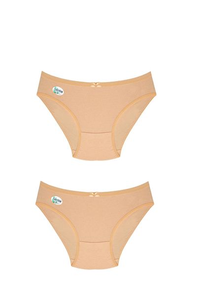 BUTİK1AVM Women's Bamboo Panties 100% Bamboo Ultra Flexible Soft Textured 2 Pcs