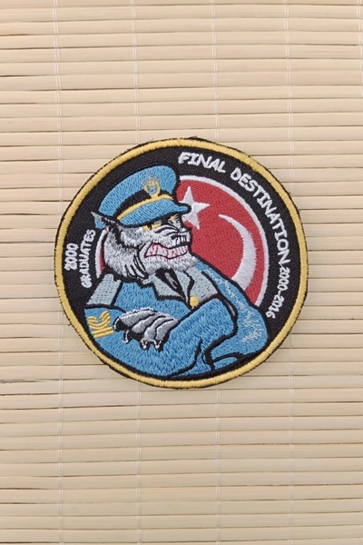 İZMİR ASKERİ MALZEME 2000 تخرج الوجهة النهائية 2000 2016 شارة ناكيس مطرزة يدويًا