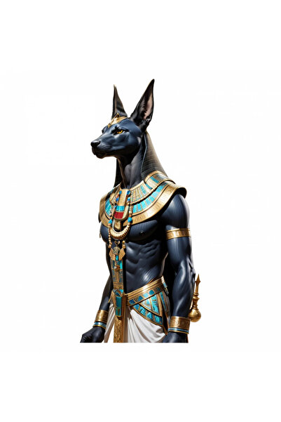 INOVATIX Set de 8 piese, autocolant ceramic zeul egiptean Anubis, INOVATIX®. ...