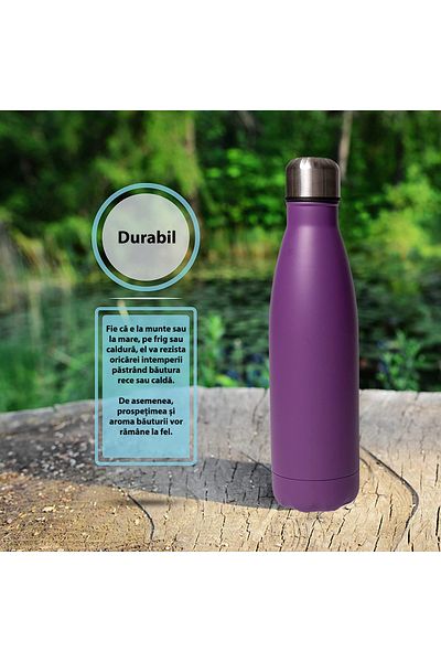 Bukate Bukate® 500ml insulated bottle, stainless steel, keeps drinks hot or cold for 12 hours.