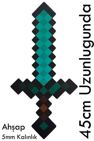 Deposundan Al Ahşap Minecraft Oyunundan Esinlenerek Tasarlanan Kılıç Oyuncak ...